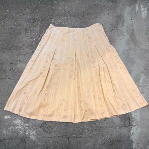 Vintage Cotton Floral Mini Skirt Cottagecore Western Farmers Market Aesthetic